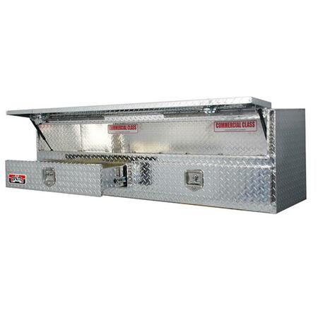 UNIQUE TRUCK ACCESSORIES 72 in. High Capacity Stake Bed Contractor Top Sider with 2 Bottom Drawers UNITB400-72-BD